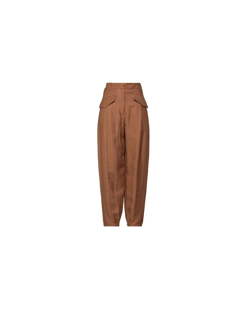 MALLONI HOSEN & RÖCKE - Hosenauf YOOX.COM Braun