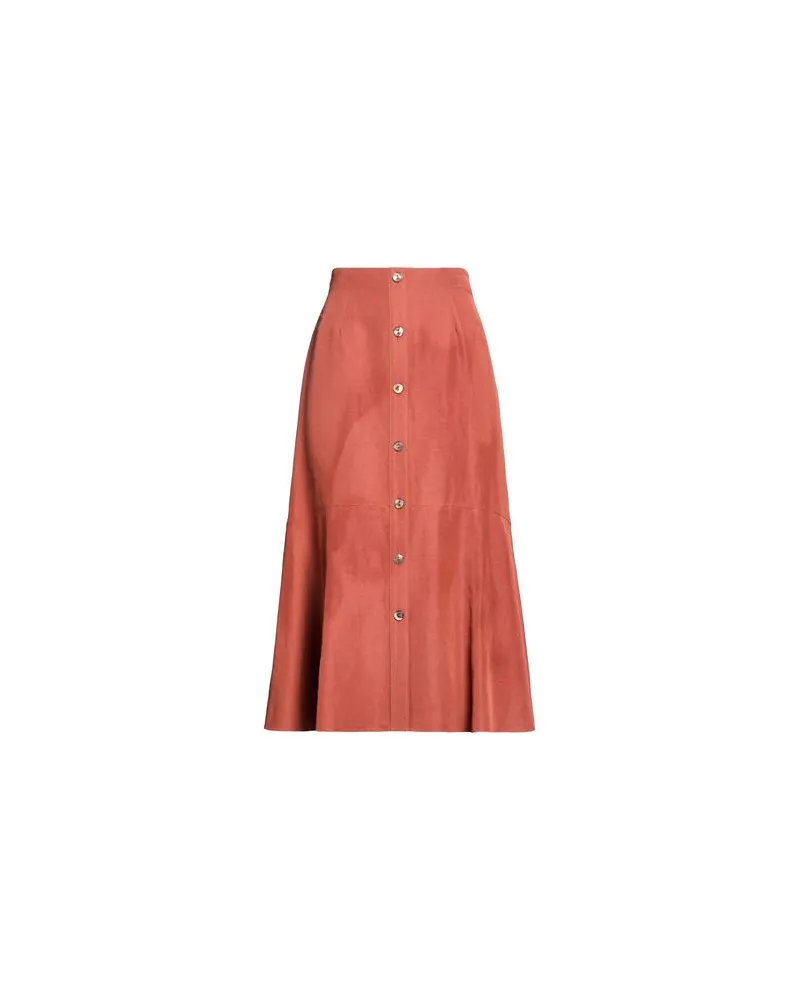 AGNONA HOSEN & RÖCKE - Midi-Röckeauf YOOX.COM Rostrot