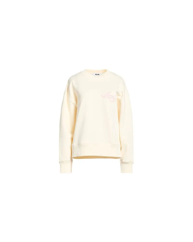 MSGM TOPS - Sweatshirtsauf YOOX.COM Cremeweiß