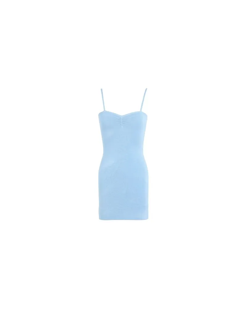 Frankies Bikinis Carmen Knit Dress  - KLEIDER - Mini-Kleiderauf YOOX.COM Himmelblau