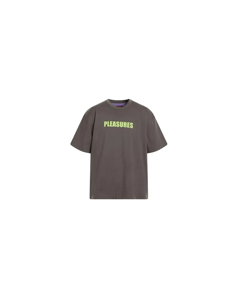 PLEASURES TOPS - T-shirtsauf YOOX.COM Braungrau