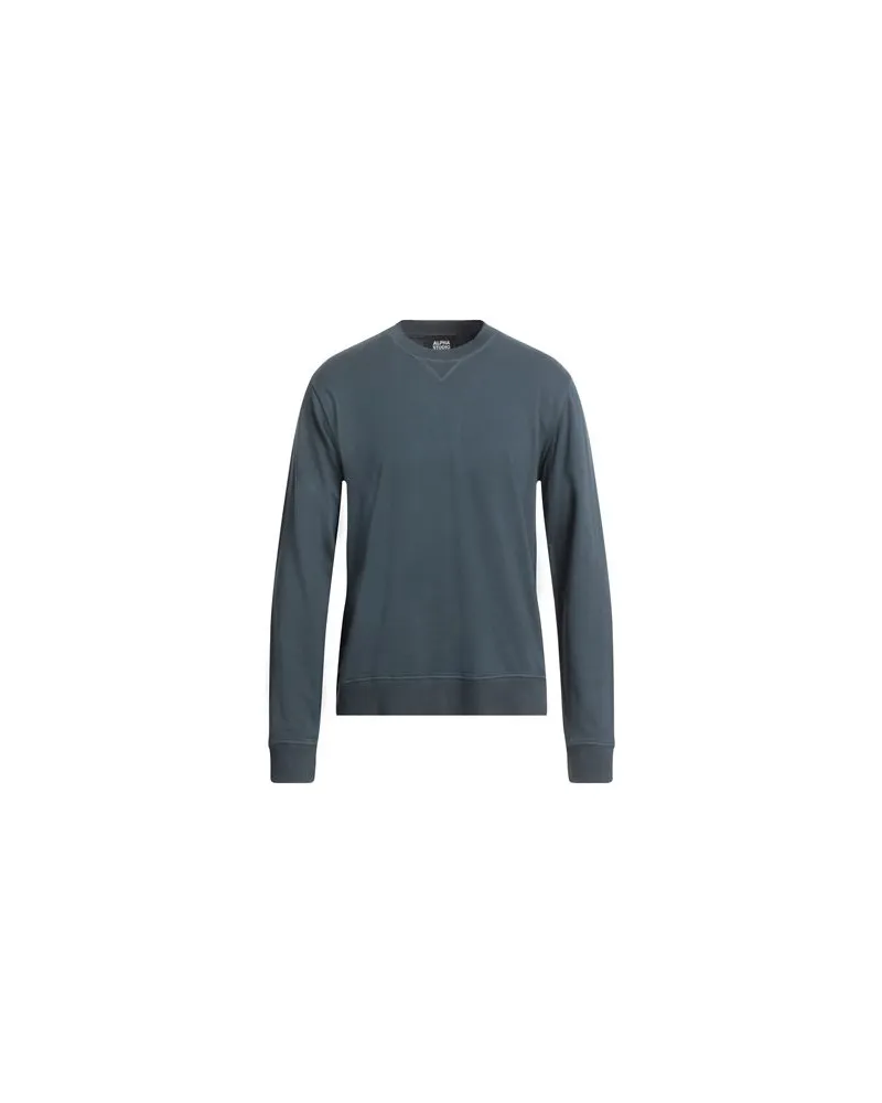 Alpha Studio TOPS - Sweatshirtsauf YOOX.COM Taubenblau