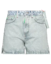 OFF-WHITE Jeansshorts Blau