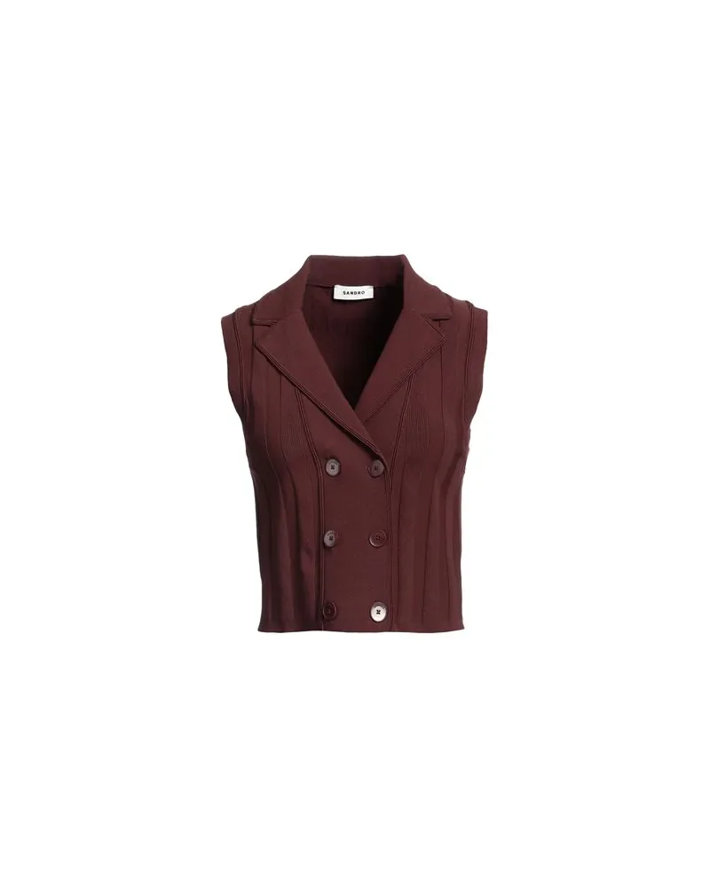 Sandro ANZÜGE und CO-ORDS - Couture-Westenauf YOOX.COM Schokobraun