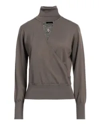 Elisabetta Franchi Rollkragenpullover Militärgrün