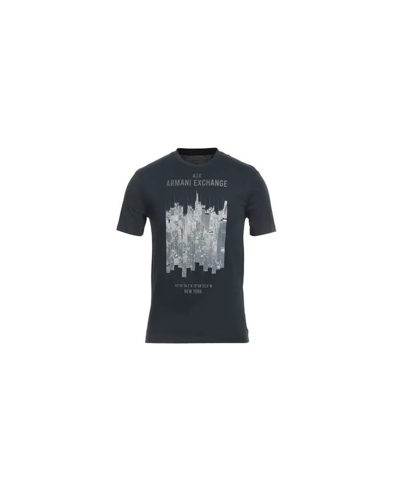 Armani Exchange TOPS - T-shirtsauf YOOX.COM Marineblau