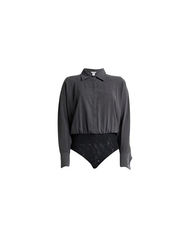 Max Mara SFILATA - TOPS - Bodysuitsauf YOOX.COM Grau