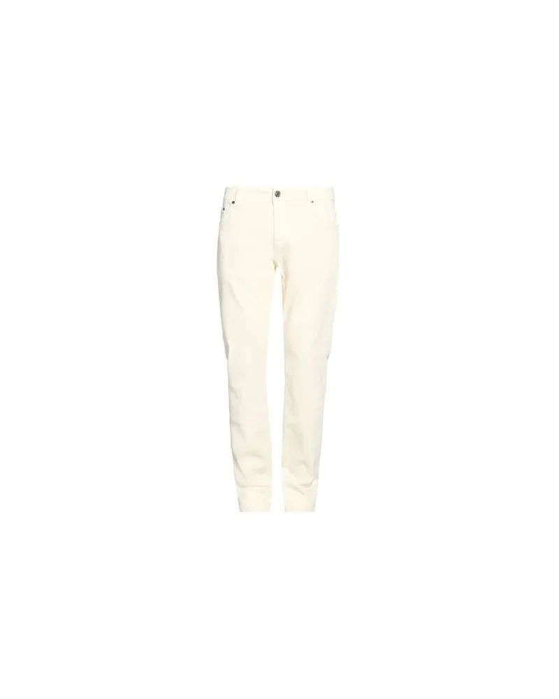 PT TORINO HOSEN & RÖCKE - Jeanshosenauf YOOX.COM Cremeweiß