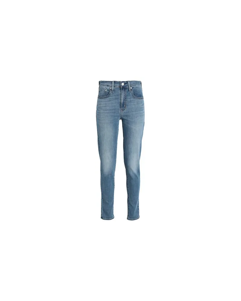 Levi's 721 HIGH RISE SKINNY MED INDIGO - WORN IN  - HOSEN & RÖCKE - Jeanshosenauf YOOX.COM Blau