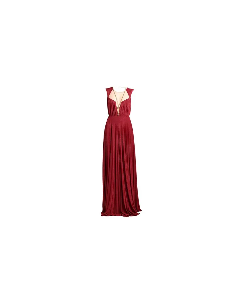 Elisabetta Franchi RED CARPET - KLEIDER - Maxi-Kleiderauf YOOX.COM Ziegelrot