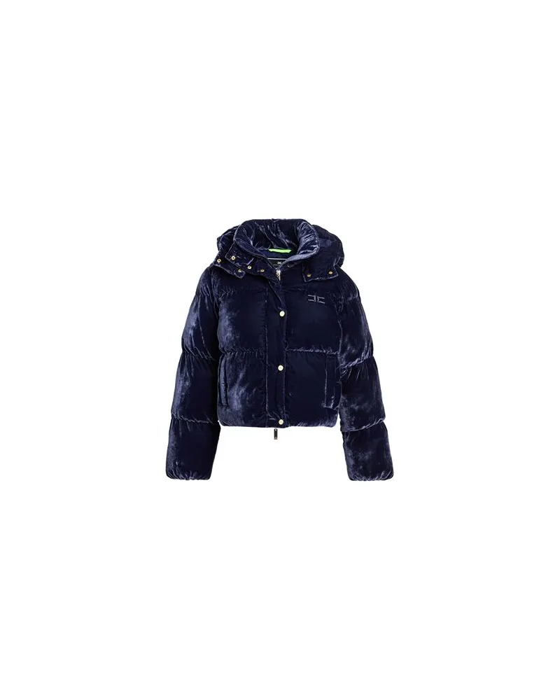 Elisabetta Franchi JACKEN & MÄNTEL - Pufferjacken & Daunenjackenauf YOOX.COM Marineblau