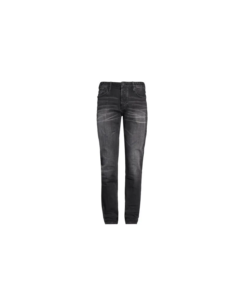 Emporio Armani LAB - HOSEN & RÖCKE - Jeanshosenauf YOOX.COM Schwarz