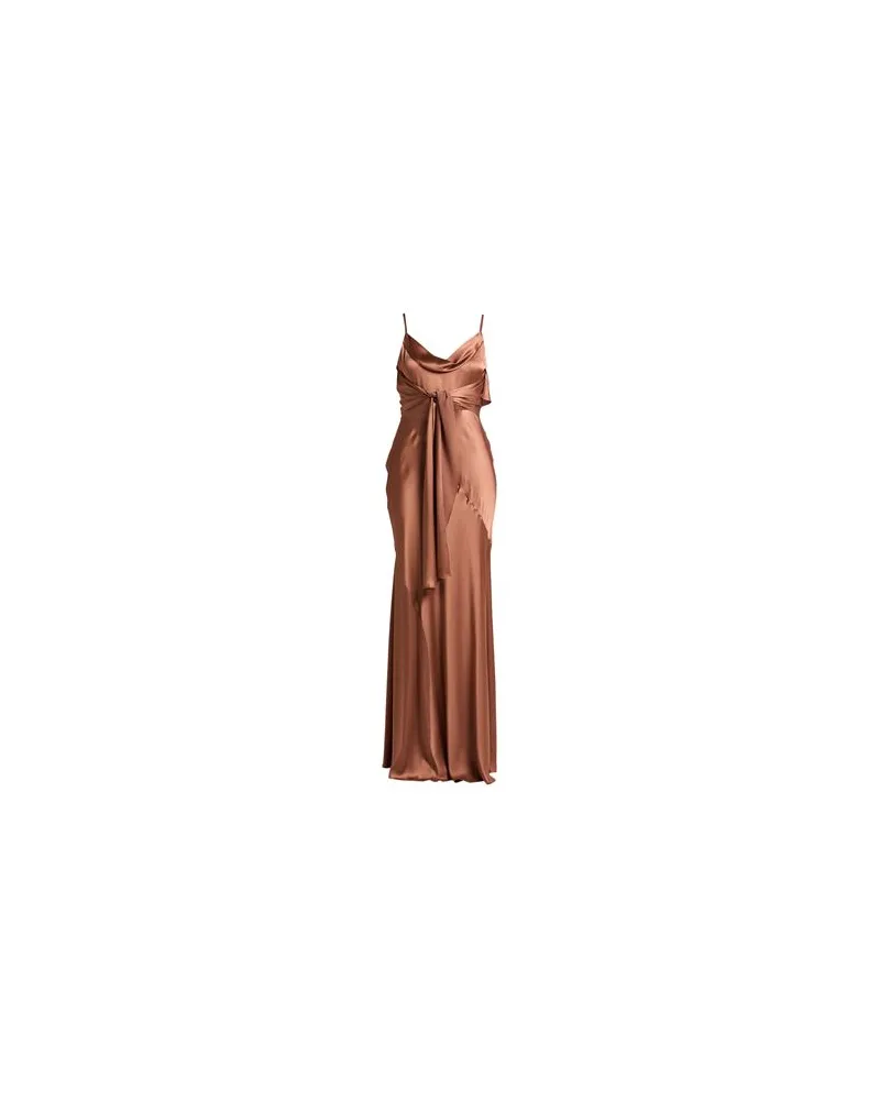 Alberta Ferretti KLEIDER - Maxi-Kleiderauf YOOX.COM Braun
