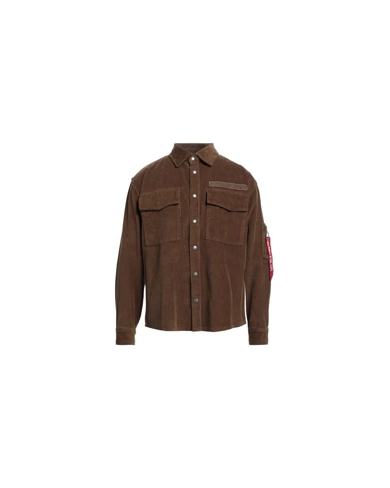Alpha Industries TOPS - Hemdenauf YOOX.COM Braun