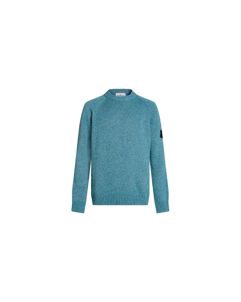 Stone Island STRICKWAREN - Pulloverauf YOOX.COM Taubenblau