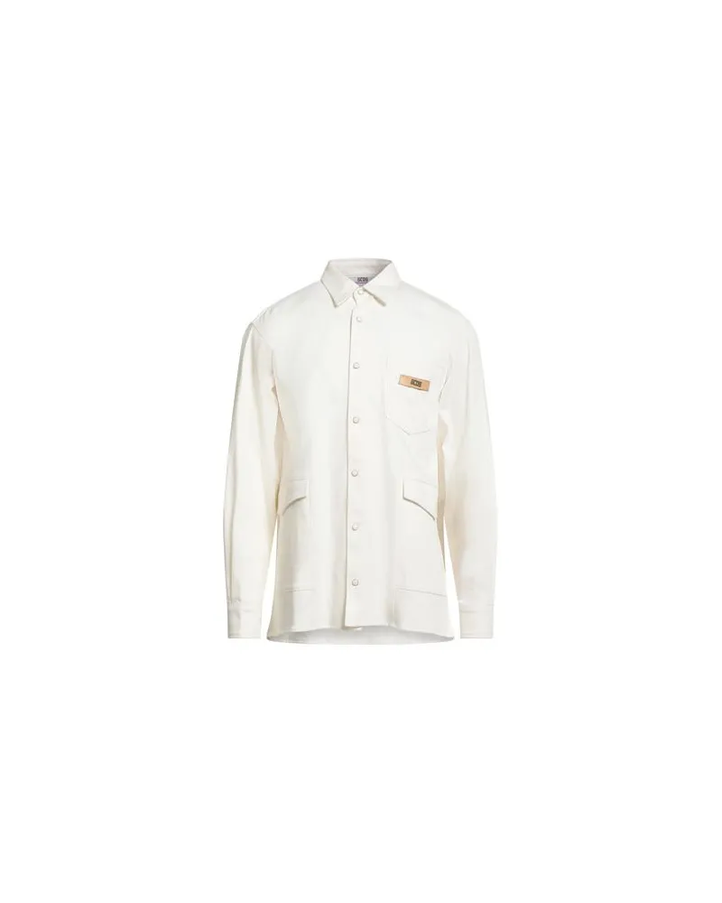 GCDS TOPS - Hemdenauf YOOX.COM Weiß