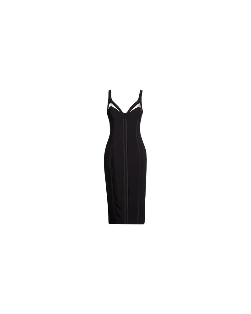 Elisabetta Franchi KLEIDER - Midi-Kleiderauf YOOX.COM Schwarz