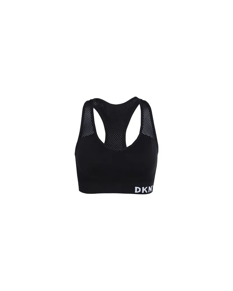 DKNY MEDIUM IMPACT MESH BACK BRA   - TOPS - Topsauf YOOX.COM Schwarz