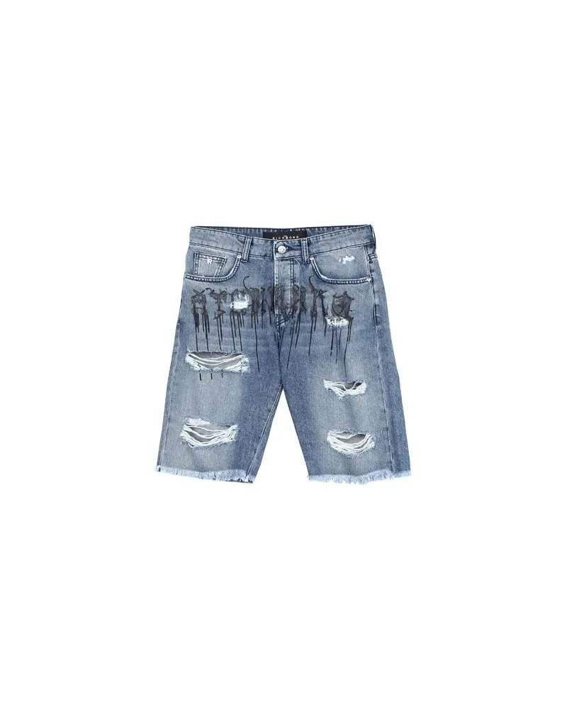 John Richmond HOSEN & RÖCKE - Jeansshortsauf YOOX.COM Blau