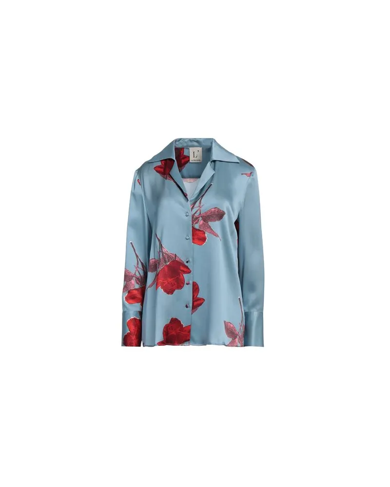 L'Autre Chose TOPS - Hemdenauf YOOX.COM Hellblau