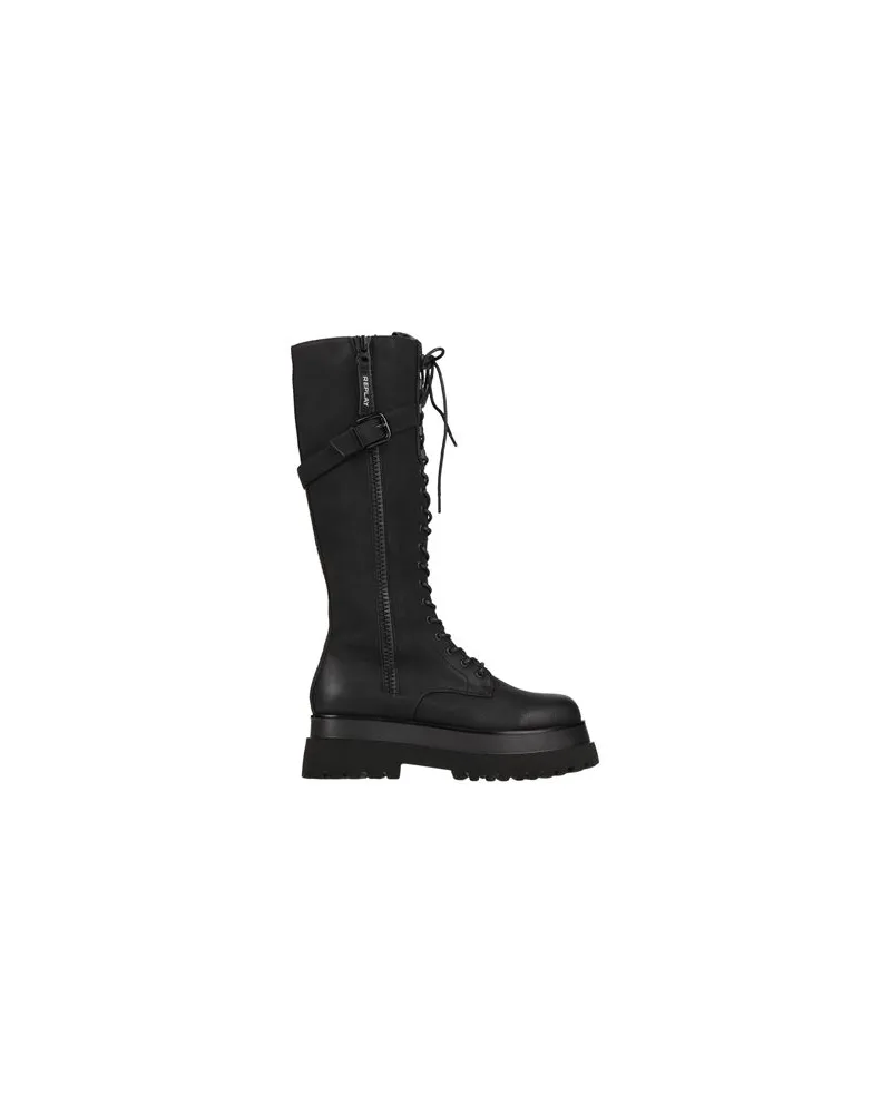 Replay SCHUHE - Stiefelauf YOOX.COM Schwarz