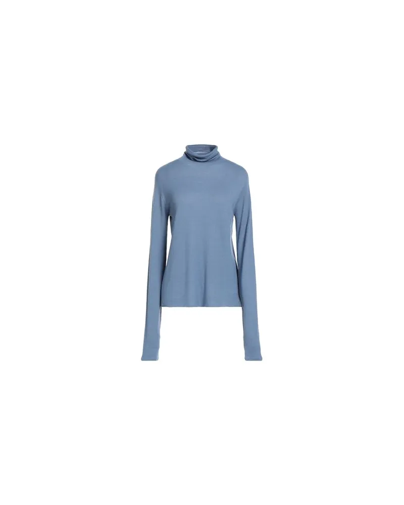 Majestic STRICKWAREN - Rollkragenpulloverauf YOOX.COM Taubenblau