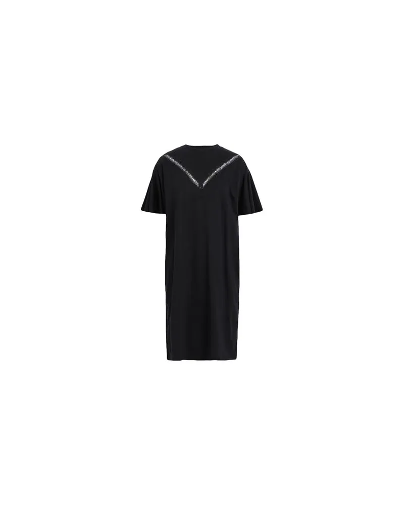 Karl Lagerfeld LACE INSERT JERSEY DRESS  - KLEIDER - Mini-Kleiderauf YOOX.COM Schwarz
