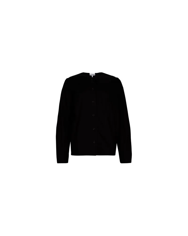 Ganni TOPS - Hemdenauf YOOX.COM Schwarz
