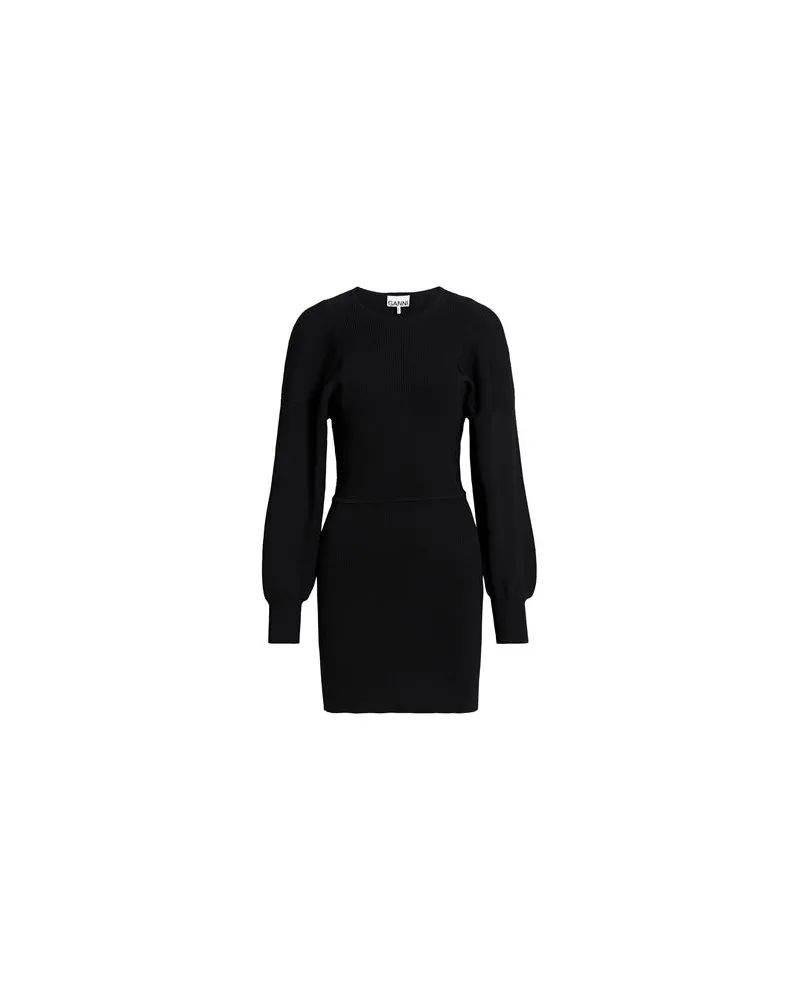 Ganni KLEIDER - Mini-Kleiderauf YOOX.COM Schwarz