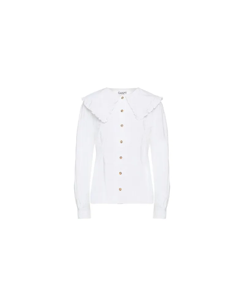 Ganni TOPS - Hemdenauf YOOX.COM Weiß