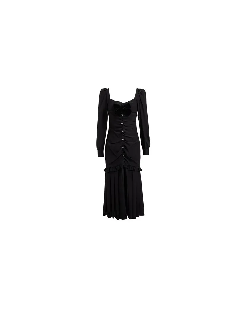 Alessandra Rich KLEIDER - Midi-Kleiderauf YOOX.COM Schwarz