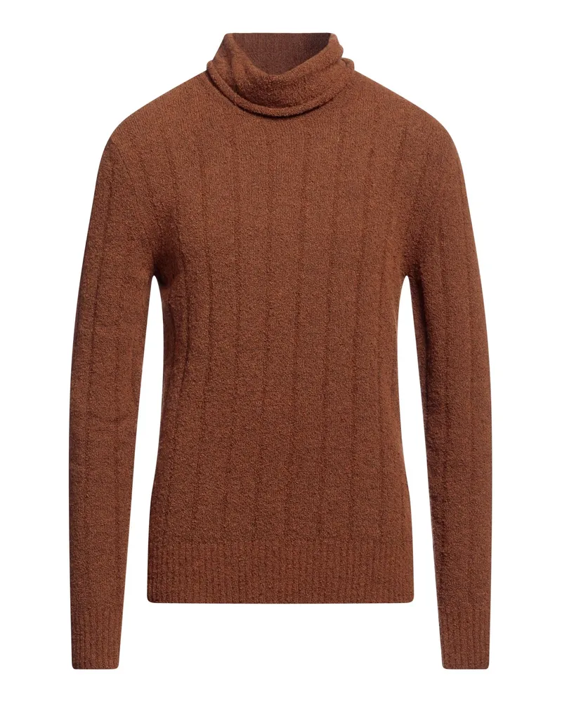 LARDINI Rollkragenpullover Braun