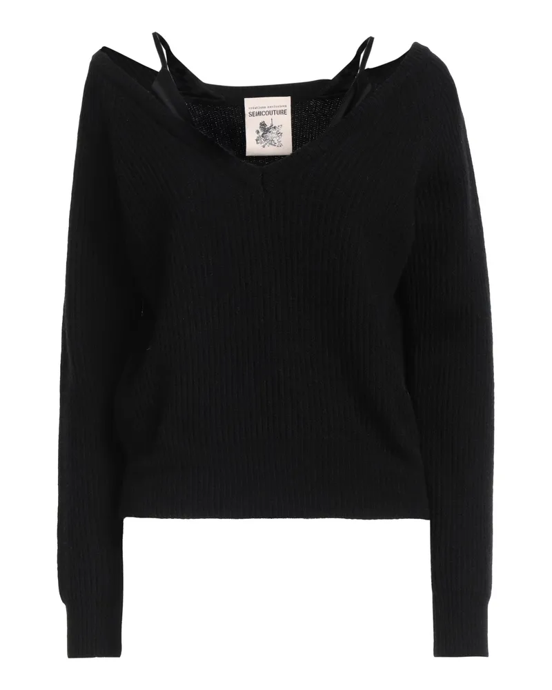 Semicouture Pullover Schwarz