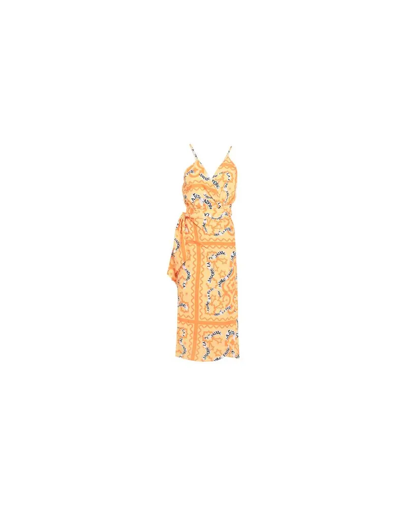 Never Fully Dressed KLEIDER - Midi-Kleiderauf YOOX.COM Mandarine