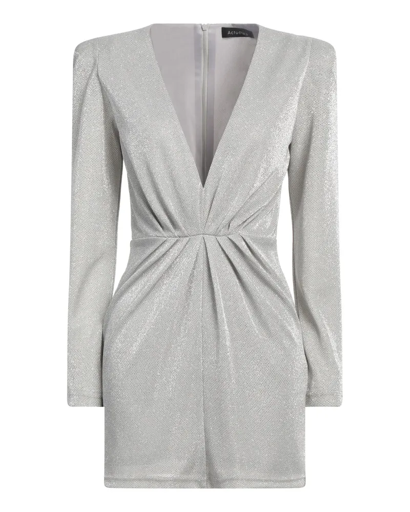 ACTUALEE Mini-Kleid Silber