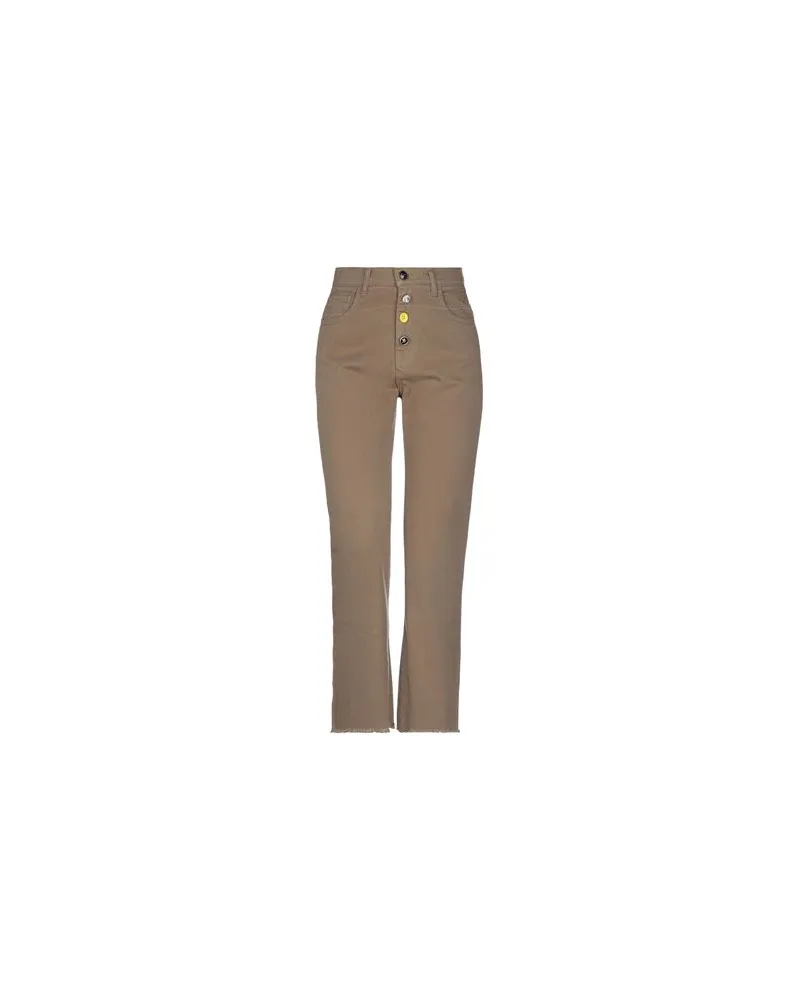 Semicouture HOSEN & RÖCKE - Jeanshosenauf YOOX.COM Khaki