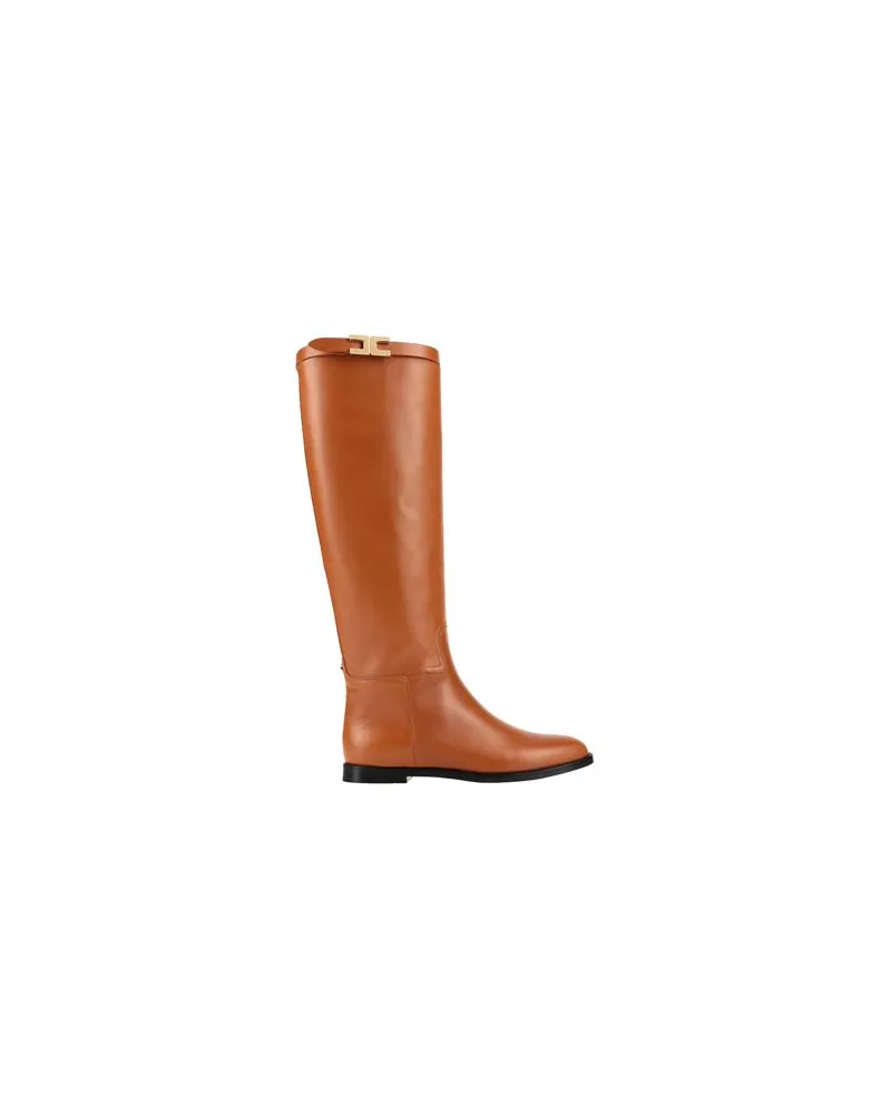 Elisabetta Franchi SCHUHE - Stiefelauf YOOX.COM Lederfarben