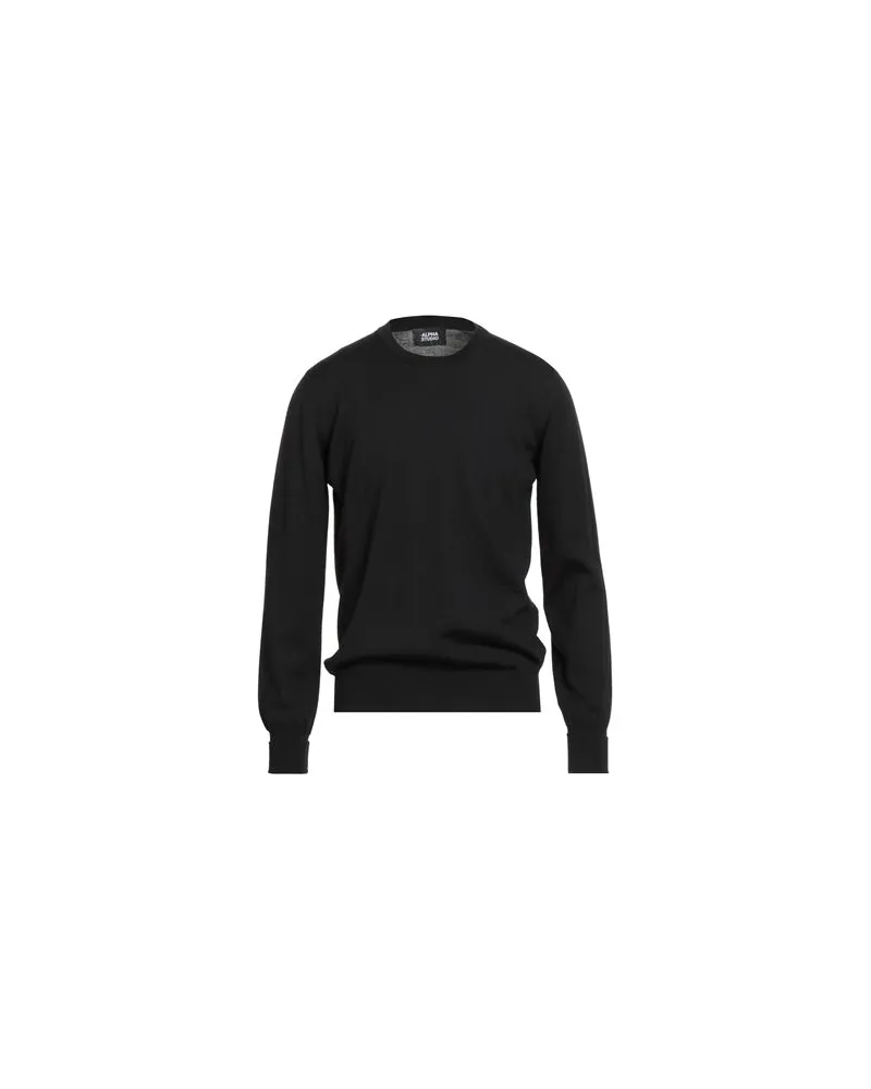 Alpha Studio STRICKWAREN - Pulloverauf YOOX.COM Schwarz