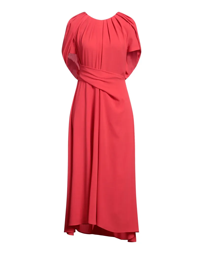 Talbot Runhof Midi-Kleid Rot