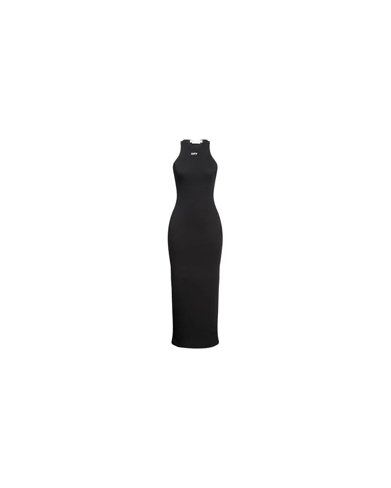OFF-WHITE KLEIDER - Maxi-Kleiderauf YOOX.COM Schwarz
