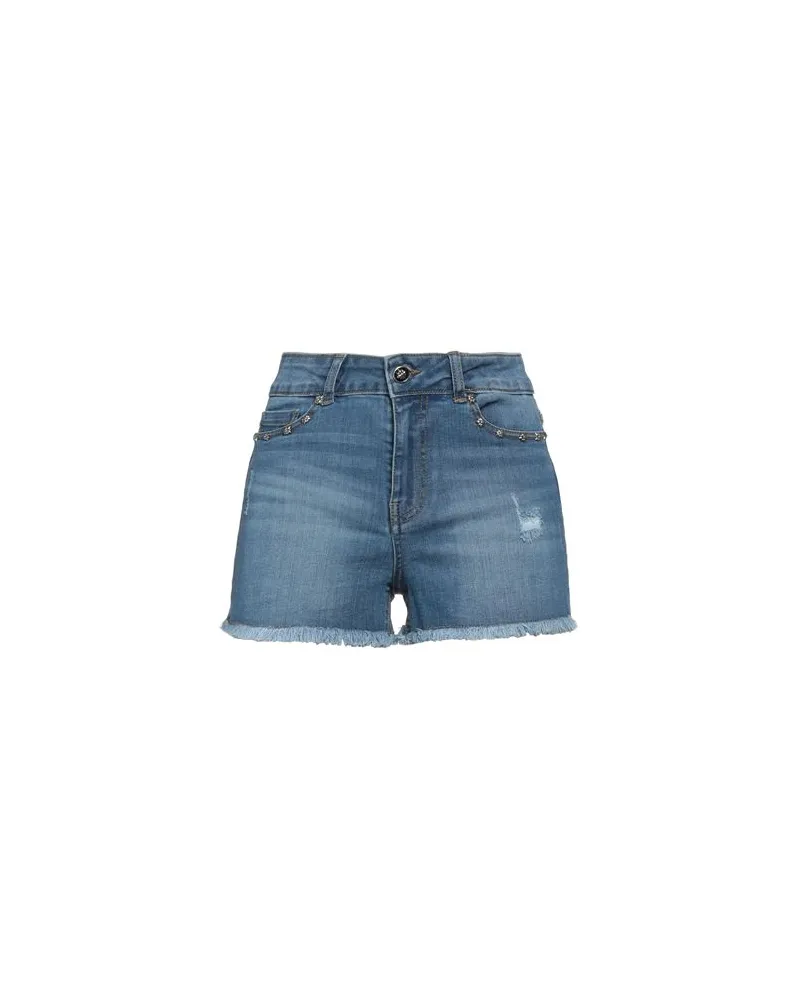 John Richmond HOSEN & RÖCKE - Jeansshortsauf YOOX.COM Blau