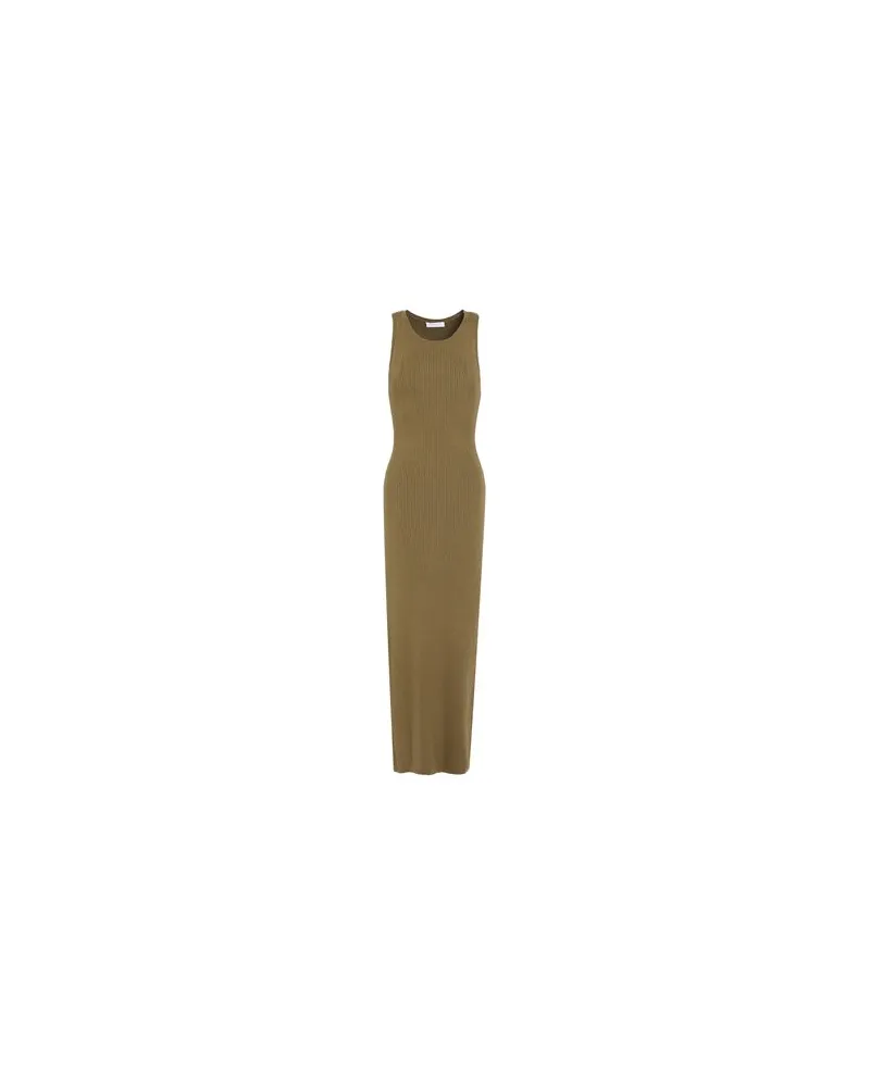 Majestic KLEIDER - Maxi-Kleiderauf YOOX.COM Militärgrün