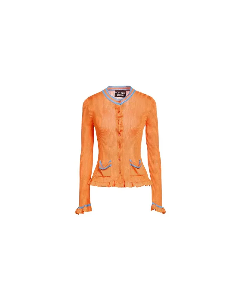 Moschino STRICKWAREN - Strickjackenauf YOOX.COM Mandarine