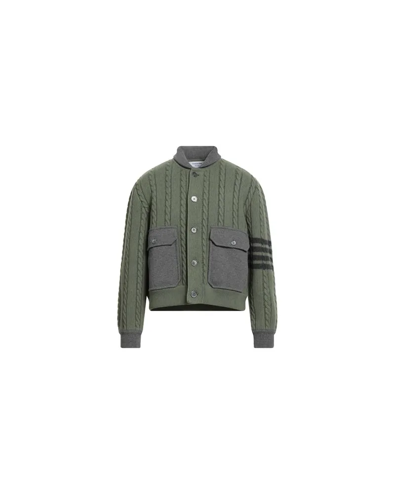 Thom Browne STRICKWAREN - Strickjackenauf YOOX.COM Salbeigrün