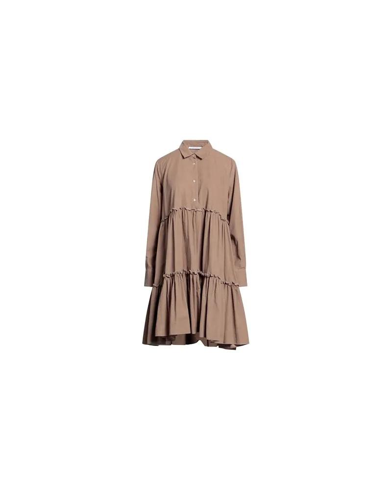 Aglini KLEIDER - Midi-Kleiderauf YOOX.COM Hellbraun