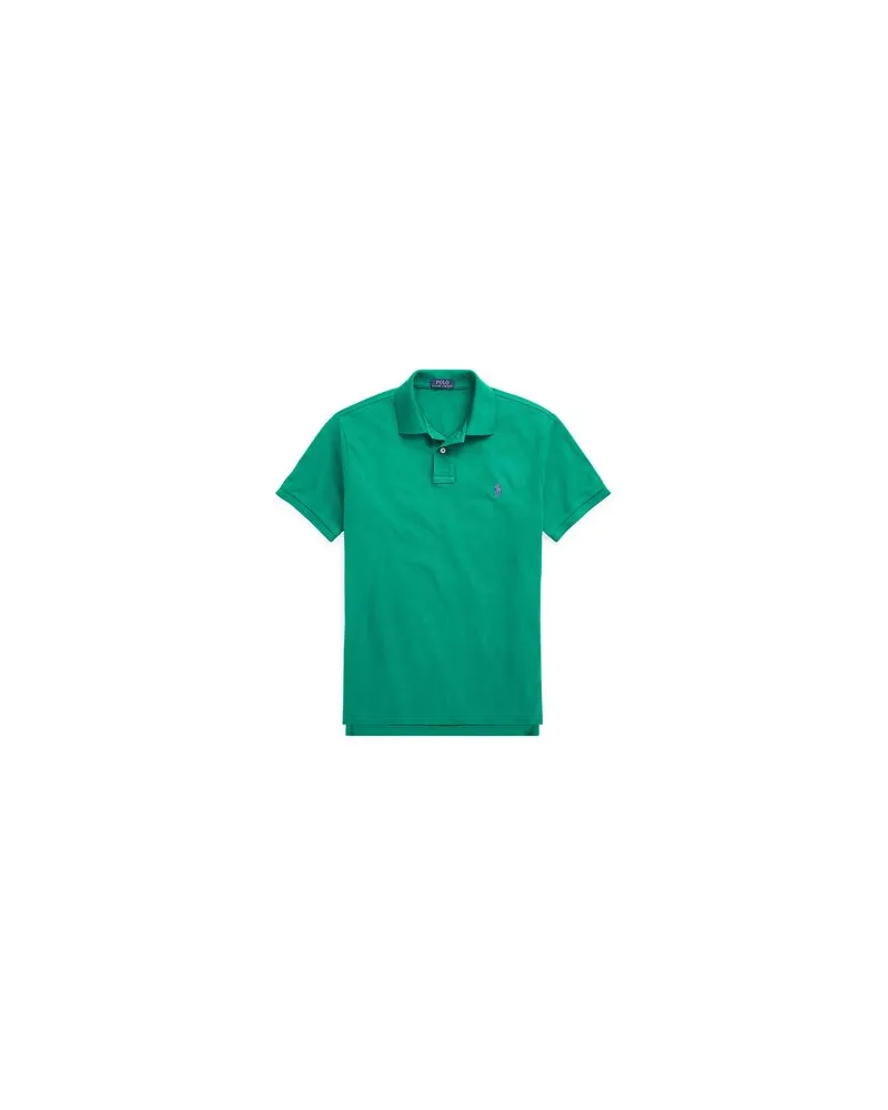 Ralph Lauren SLIM FIT MESH POLO SHIRT    - TOPS - Poloshirtsauf YOOX.COM Smaragdgrün