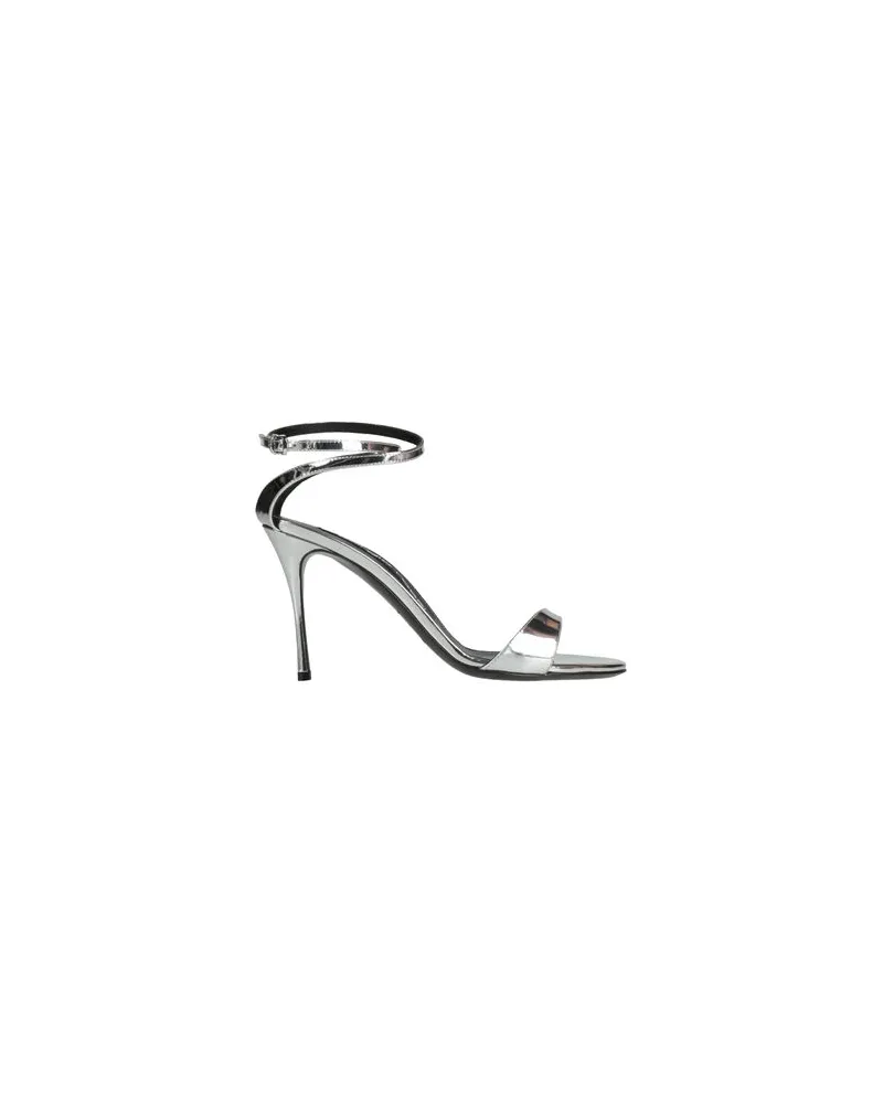 Sergio Rossi SCHUHE - Sandalenauf YOOX.COM Silber