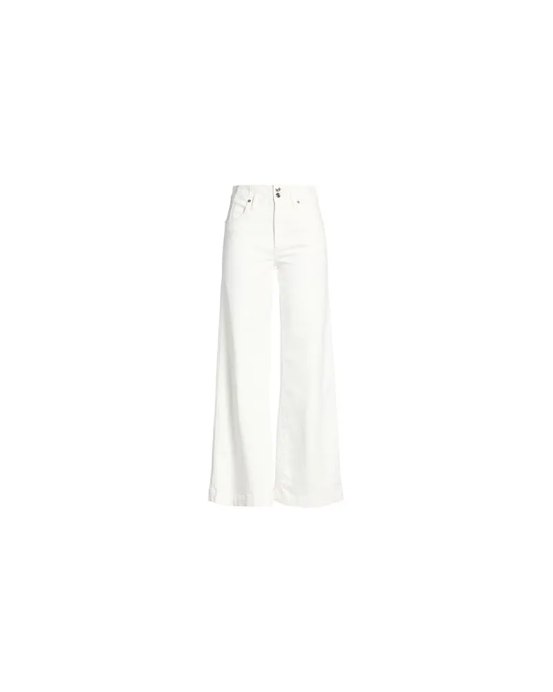 Frame Denim THE SEAMED WIDE TROUSER - HOSEN & RÖCKE - Jeanshosenauf YOOX.COM Elfenbein