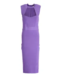 Hervé Léger Midi-Kleid Violett