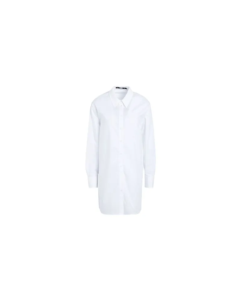 Karl Lagerfeld OPEN BACK TIE SHIRT  - TOPS - Hemdenauf YOOX.COM Weiß